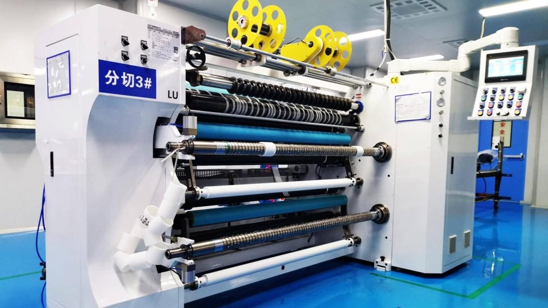 Film slitting and converting machine