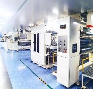 Imported high-precision coating machine in operation