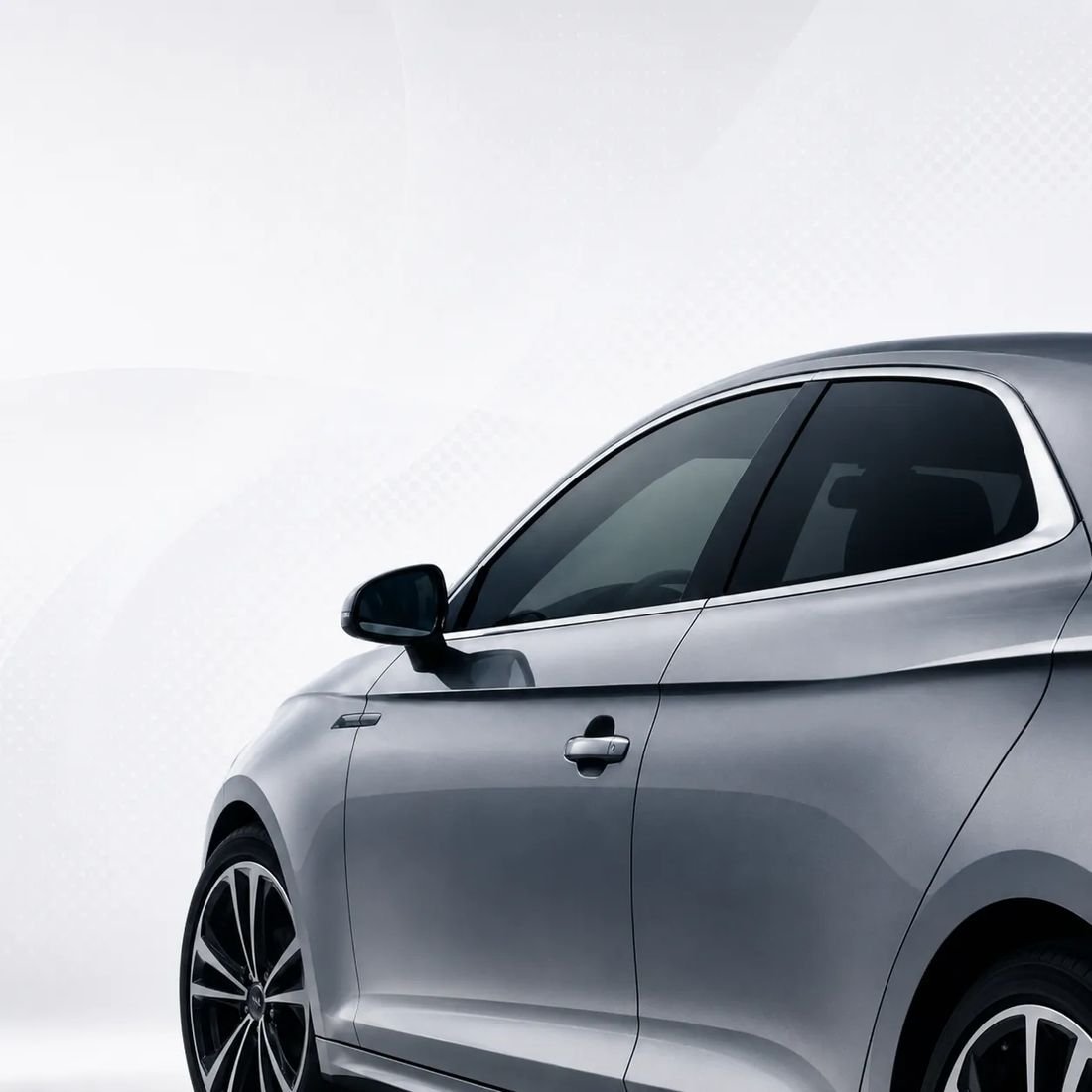 Front side glass with light window film